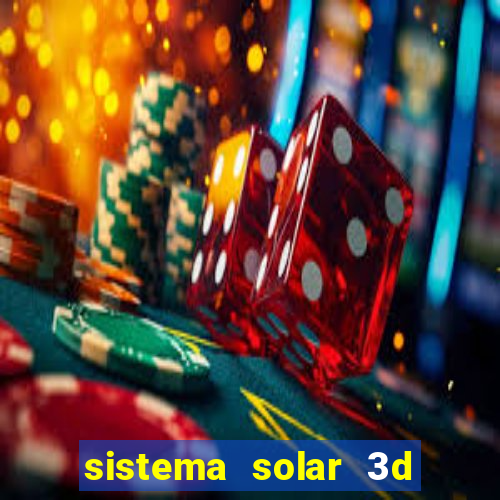 sistema solar 3d em movimento