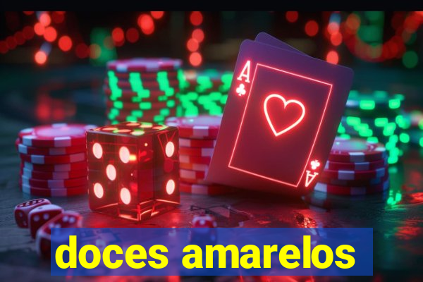 doces amarelos