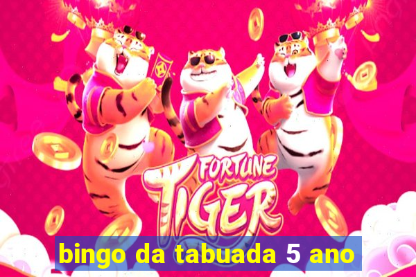 bingo da tabuada 5 ano