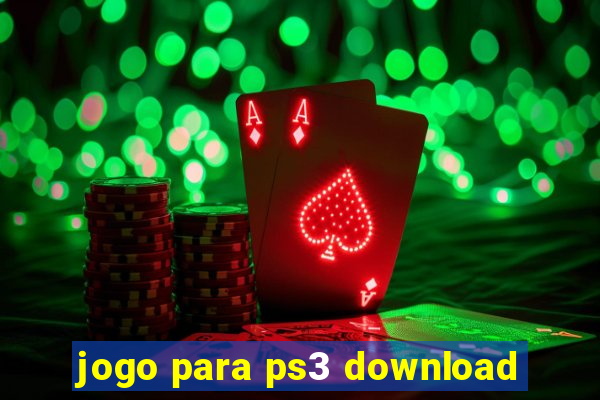 jogo para ps3 download