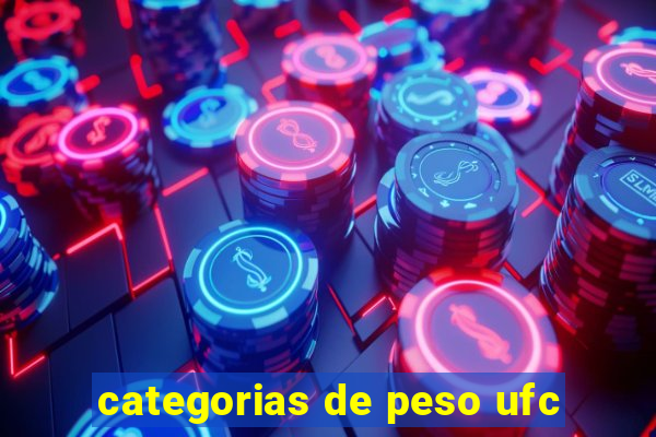 categorias de peso ufc