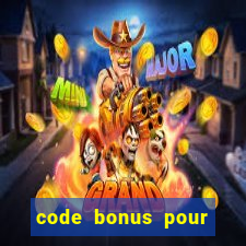 code bonus pour casino 777