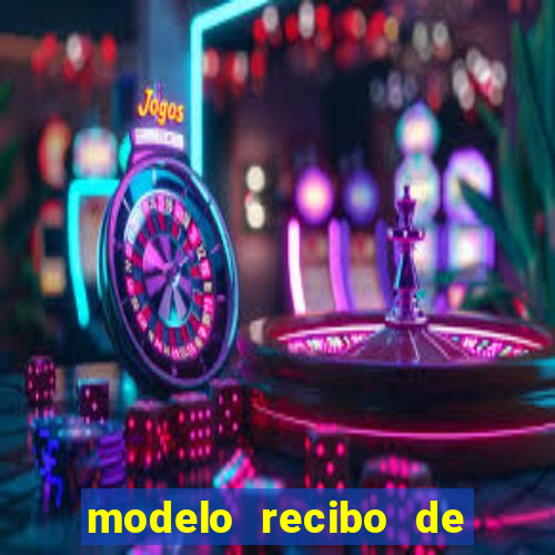 modelo recibo de pagamento autonomo