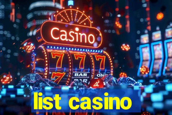 list casino