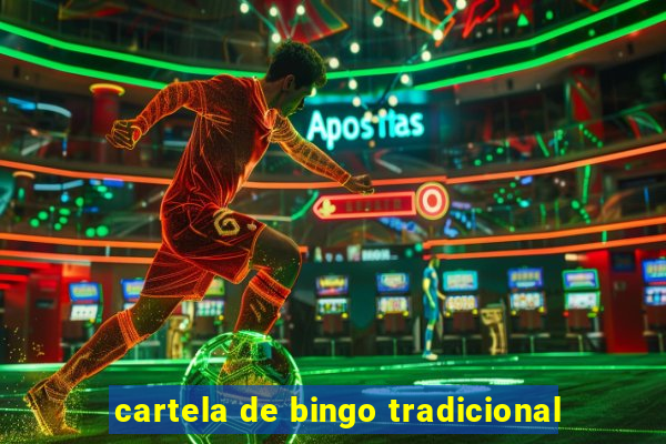 cartela de bingo tradicional