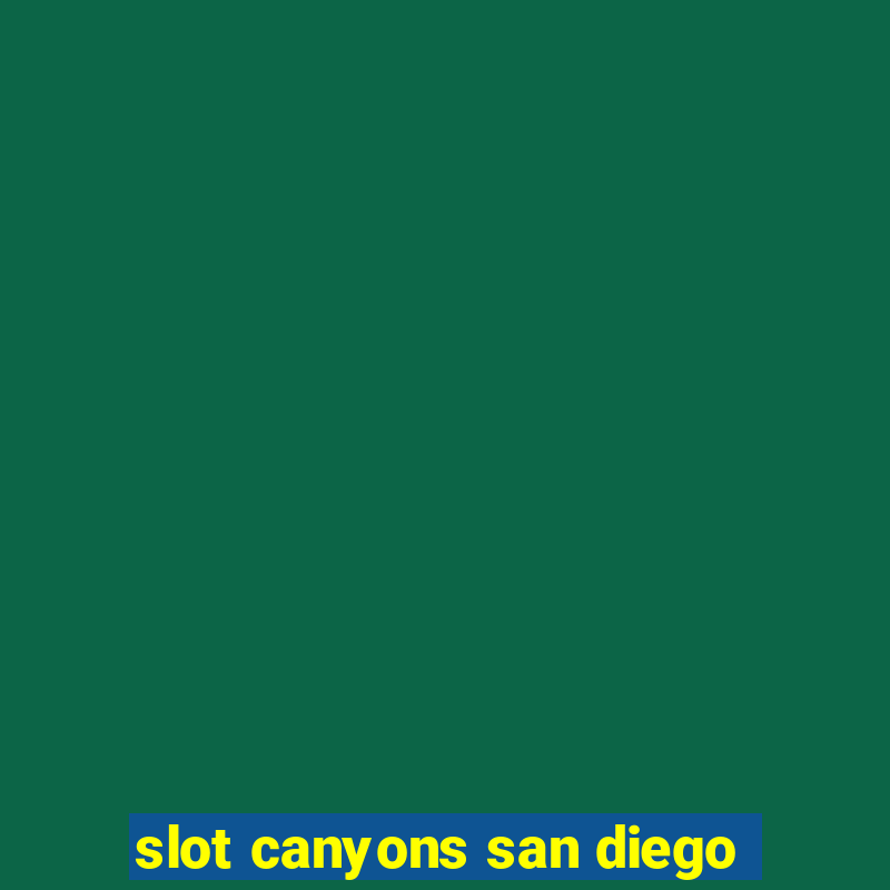 slot canyons san diego