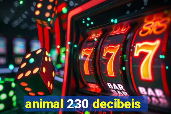 animal 230 decibeis