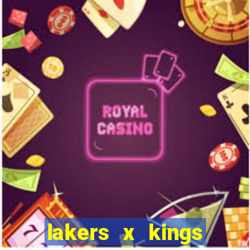 lakers x kings onde assistir