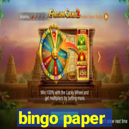 bingo paper