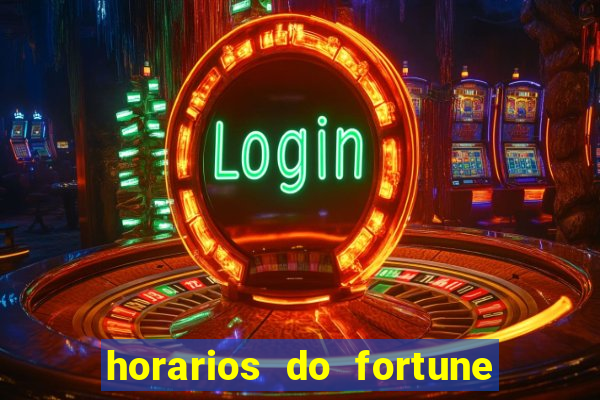 horarios do fortune tiger hoje