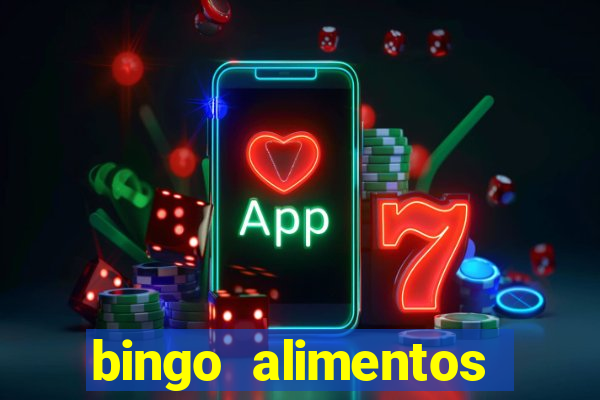 bingo alimentos para imprimir