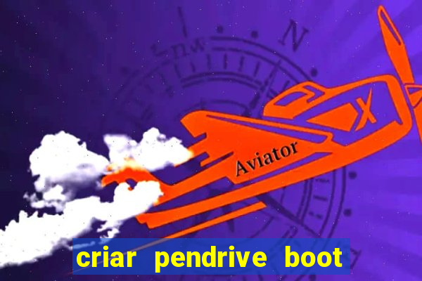 criar pendrive boot windows 10