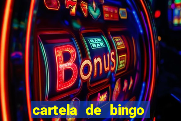 cartela de bingo cha de panela