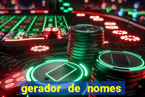 gerador de nomes para jogos