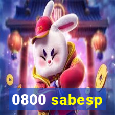 0800 sabesp