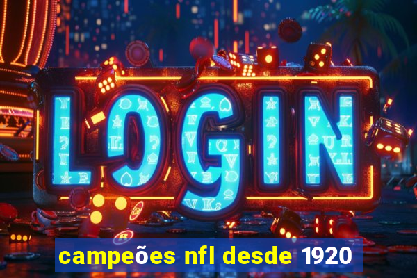 campeões nfl desde 1920