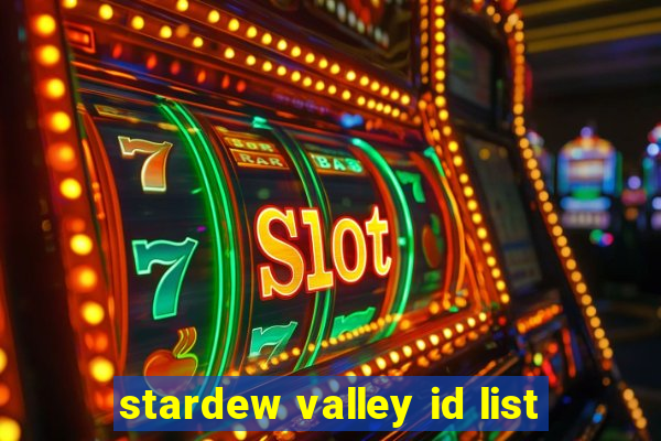 stardew valley id list