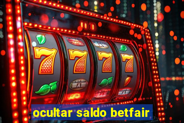 ocultar saldo betfair