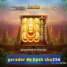 gerador de hash sha256