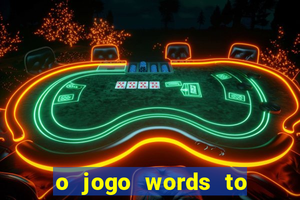 o jogo words to win paga mesmo