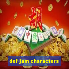 def jam characters