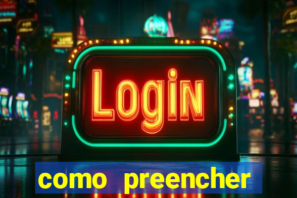 como preencher recibo de pagamento