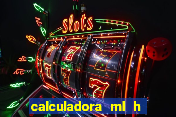 calculadora ml h para mcg kg min