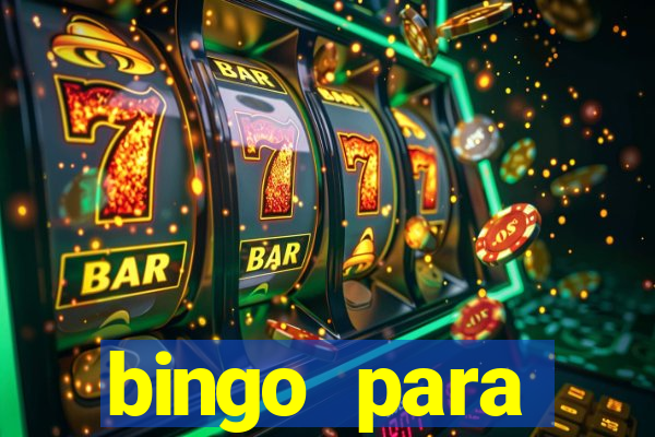 bingo para despedida de solteira para imprimir