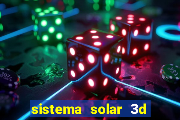 sistema solar 3d em movimento