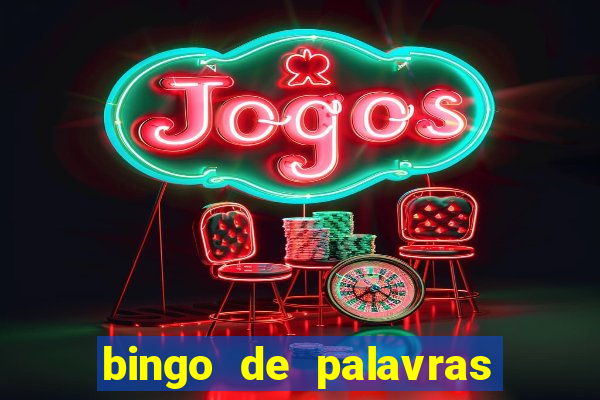 bingo de palavras cha de bebe