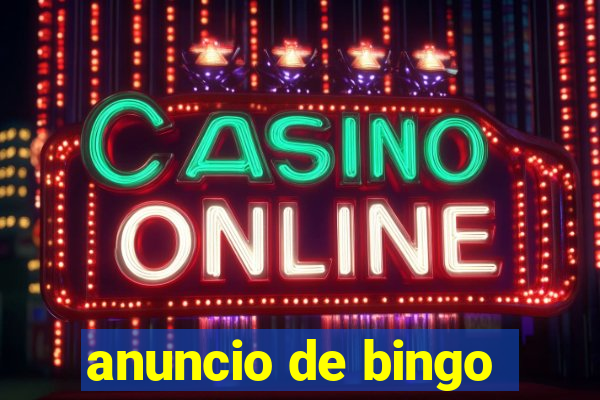 anuncio de bingo