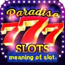 meaning of slot