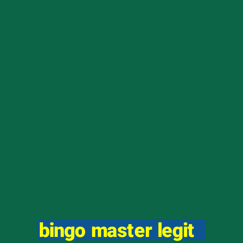 bingo master legit